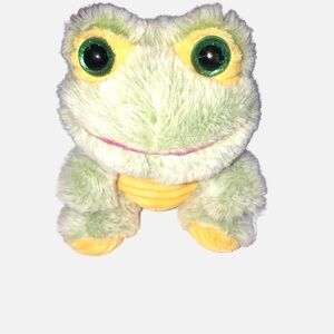 Corduroy Fuzzy 7” Inch Plush Frog Green Yellow Sparkle Eyed Stuffed Walmart